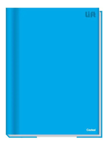 Caderno Brochura 1/4 Capa Dura 48 Fls. Lift Azul Credeal