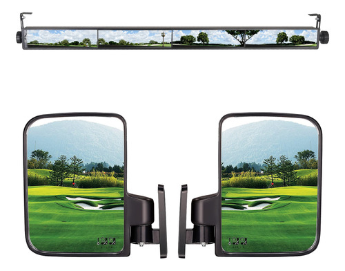 Espejo Lateral Plegable Para Carrito Golf Retrovisor 4 Panel