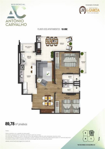 Imagem 12 de 12 de Apartamento, 2 Dorms Com 89.78 M² - Campo Da Aviacao - Praia Grande - Ref.: Gim6023714 - Gim6023714