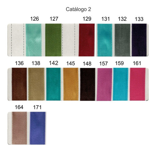 10 Fitas Cetim Gitex Nº 12 / 48mm Cor Não se aplica