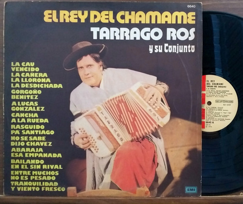 Tarrago Ros - El Rey Del Chamame - Lp Año 1974 Folklore