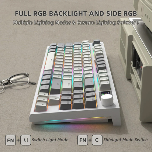 Teclado Mecânico Gamer Attack Shark Sem Fio Com Tela K86rgb