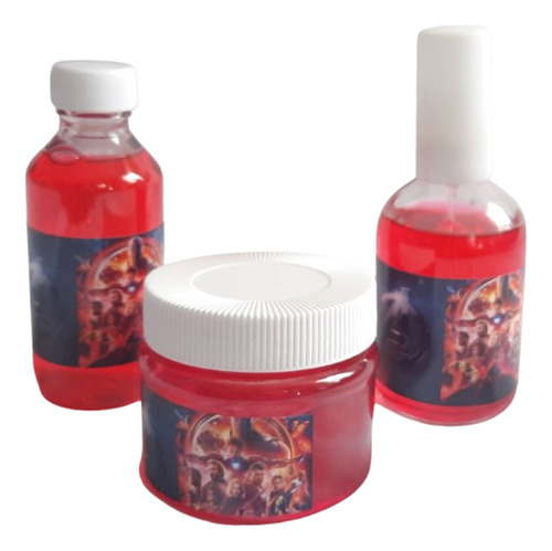Set Perfume Avengers Heroes, Shampoo, Gel, Estuche