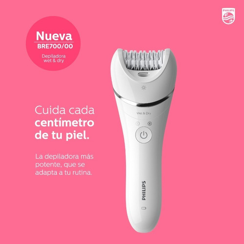 Depiladora Recargable Philips Serie 8000 Bre700/00