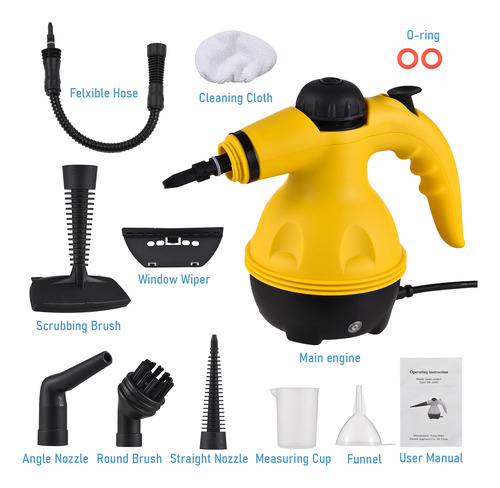 Limpiador A Vapor Portátil De Alta Temperatura De 1000 W