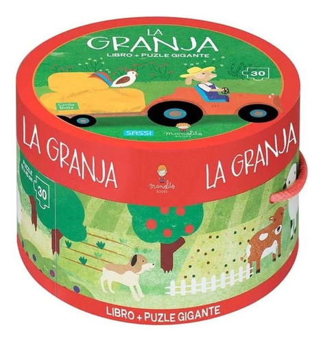 Rompecabezas Puzzle Gigante 30 Pzs + Libro La Granja Edu