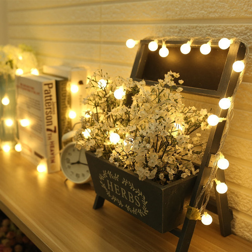 Imagen 8 de 10 de Luces Led De 40 Focos De 6 M Decorativas Para Navidad