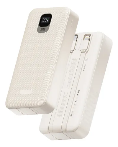 Basike Power Bank 22.5w 20000mah Com Cabo Embutido/ Display