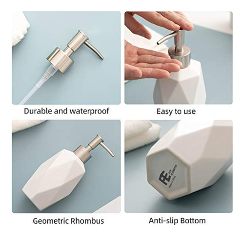 Dispensador De Jabon Duradero Y Reutilizable Color Blanco