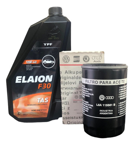 Filtro Aceite Vw Bora 2.0 Nafta + Aceite 10w40 Elaion