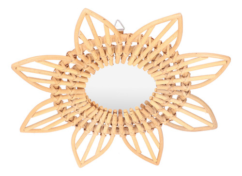 Espejo Rattan Innovador Arte Decoración Maquillaje Retro