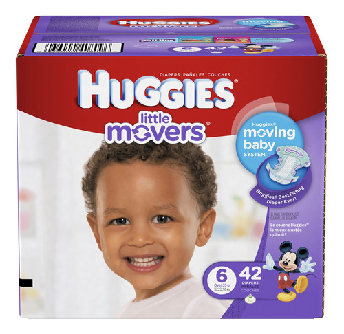 Huggies Panales Little Movers - Talla 6 - 42 Ct