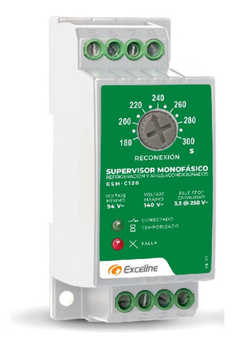 Supervisor Monofasico Para Refrigeracion 110v Exceline