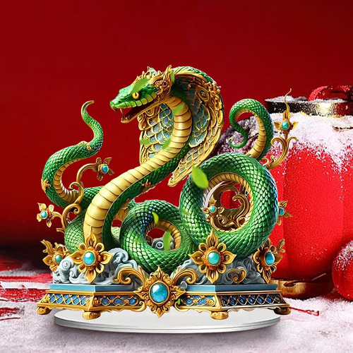 Decoración De Mesa Acrílica Con Diseño De Serpiente Para Dec