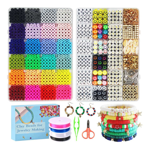 Kit Fabricacion Pulsera Cuenta Arcilla 7200 Suministro 4