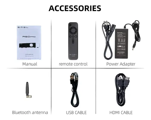 Smsl A50 Pro Amplificador De Potência Hifi Com Filtro 21