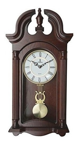 Verona Elegante Reloj De Pared Con Pendulo De Madera Con Fr