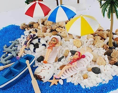 20 Estatuas Decorativas De Playa En Miniatura Para Jardin D