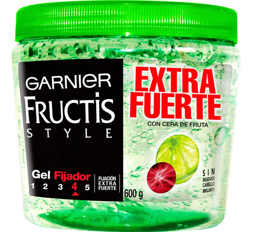 Garnier Fructis Gel Fijador Para Cabello 600g / Extra Fuerte