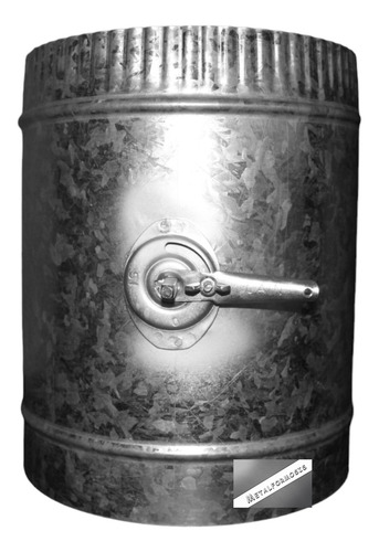 Compuerta Con Cuadrante Manual 8 Galvanizado Calibre 26
