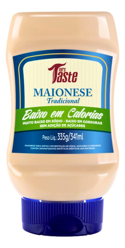  Mrs Taste maionese tradicional zero sódio açúcar calorias