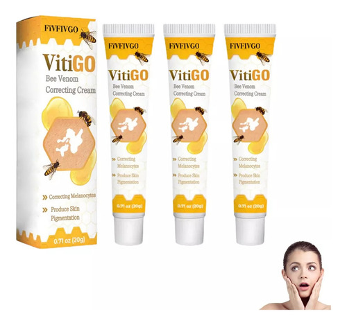 Crema For El Tratamiento Del Vitiligo De Veneno De Abeja