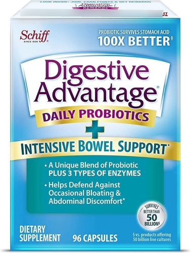 Digestive Advantage 96 Caps Suporte Intensivo P/ Intestino 