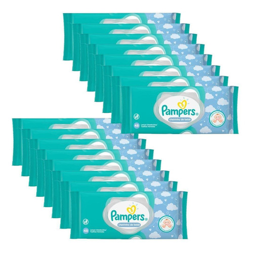 Kit Toalhinhas Umidecidas Pampers Regular Com 768 Unidades