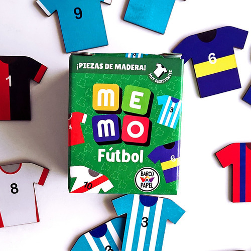 Juego De Memoria Para Niños Me Mo Fútbol Barco De Papel