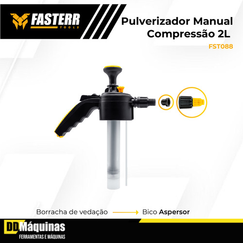 Pulverizador Manual 2l Com Bomba E Válvula Spray Fst088