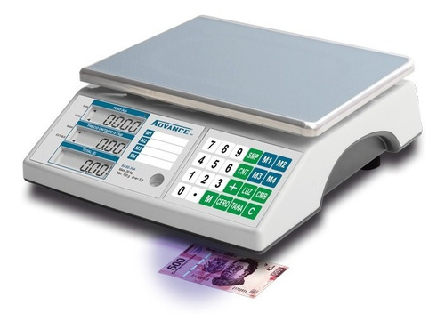 Bascula Comercial Advance 30kg/5g Detector Billetes Comprosi