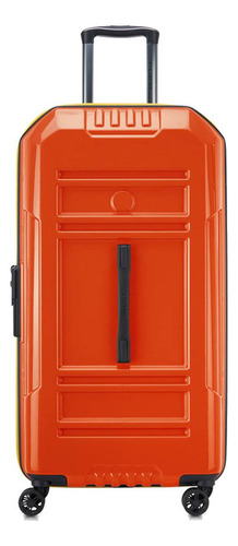 Valija Trunk Grande  Expandible 80 Cm Delsey Rempart Color Naranja