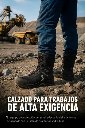dark＊プロフ必須 Calzado De Seguridad Vflex Bota V200 Thinsulate Poron Negro