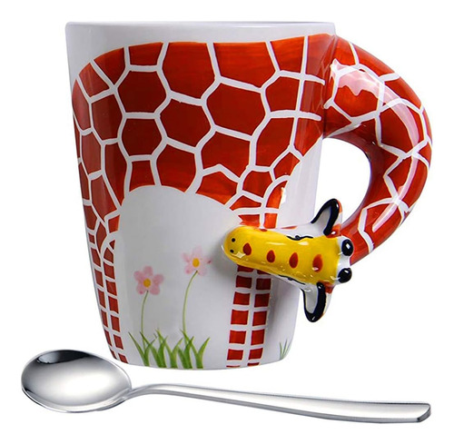 Tazas De Café De Jirafa 3d Con Cuello Largo Tazas De Jirafa 