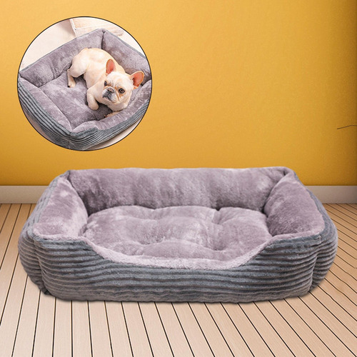 Cama Para Mascotas Rectángulo De Felpa Para Perros S