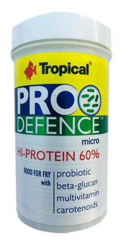 Ração Tropical Para Peixes Pro Defence 60g (micro) Pó