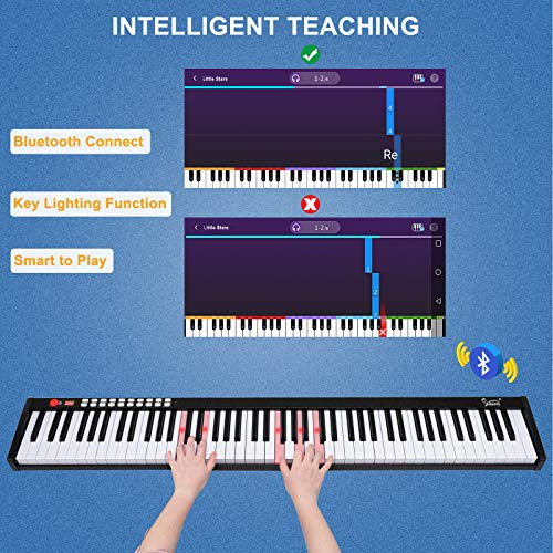 Piano Digital De 88 Teclas, Teclado Electrónico Sensib...