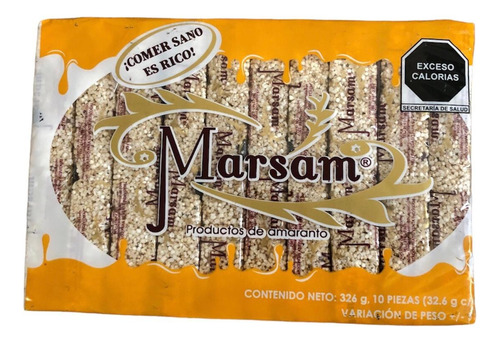 140 Barras Alegrias Amaranto Miel Cacahuate Pasas Piloncillo