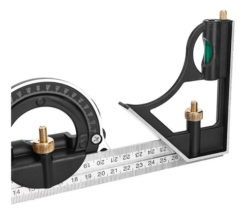 Regla Angular De Acero Inoxidable 0-180° Combinación Tri Cua