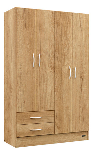 Placard Ropero 4 Puertas Pack Mosconi 24 Pack Bambu