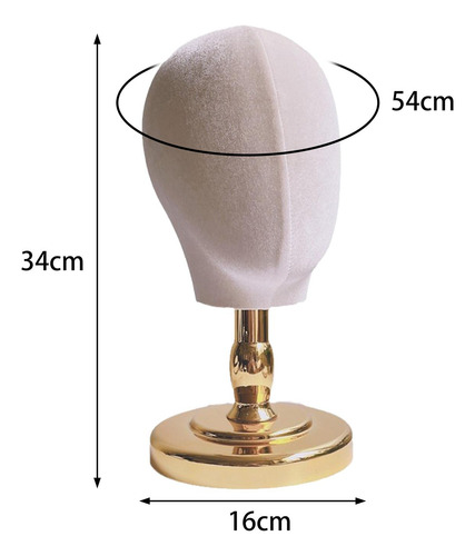 Soporte Para Guardar Pelucas, Base Resistente Soporte Dorado