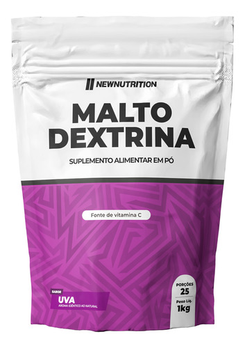 Maltodextrina Newnutrition 1kg Carboidrato Sabor Uva