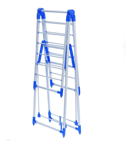 Imagen 3 de 10 de Tendedero De Ropa Perchero 3 Niveles Colgador Plegable
