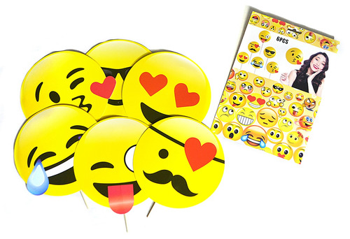 Selfie Emoji X 6 U -cotillon $70 - Envío Gratis A Xxx