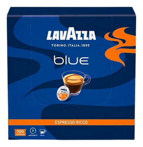 Capsulas De Cafe Lavazza Blue Espresso Ricco 8gr. X100