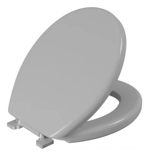 Assento Almofadado Oval Universal Deca Village Cinza Astra