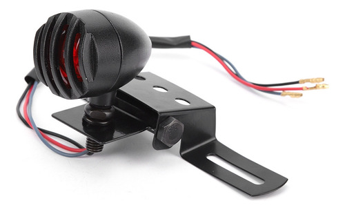 Luz Trasera De Motocicleta Negra Retro Metal Luz De Freno Li