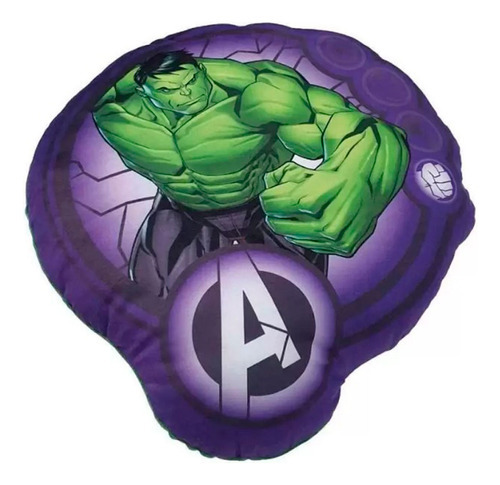 Almofada Avulsa Transfer Avengers Infantil Macio Lepper Cor Hulk