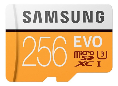 Cartão de memória Samsung MB-MP256GA/EU  EVO com adaptador SD 256GB