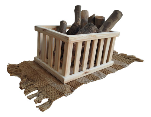Canasto De Madera Super Resistente Multiuso Cuna